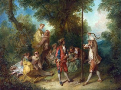 De vier leeftijden van de mens: Volwassenheid door Nicolas Lancret
