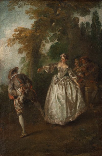 Dans in de open lucht door Nicolas Lancret