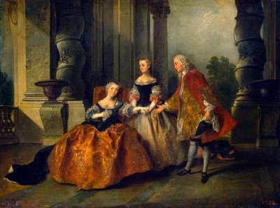Scène uit de tragedie Le Comte d