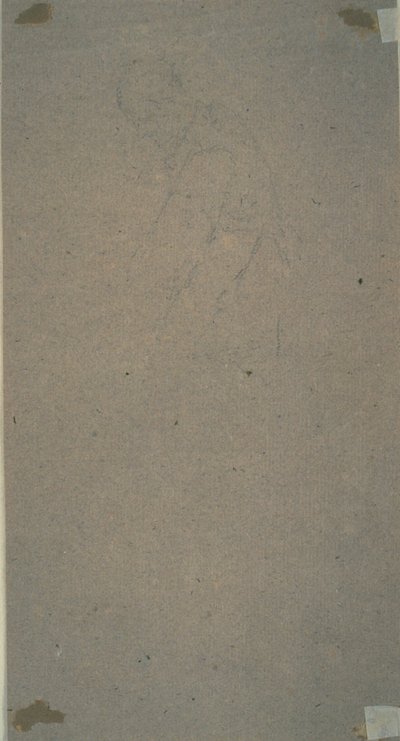 Schets van geklede torso door Nicolas Lancret
