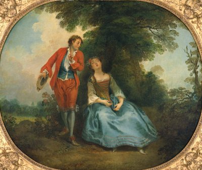 Slapende Herderin door Nicolas Lancret