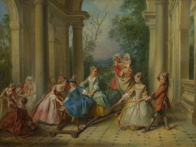 De vier leeftijden van de mens: Kindertijd, ca. 1735 door Nicolas Lancret