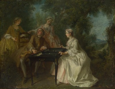 De vier tijden van de dag: Namiddag, c. 1740 door Nicolas Lancret