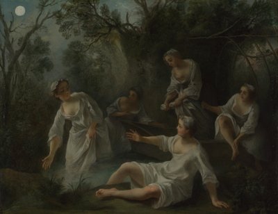 De vier tijden van de dag: Avond, c. 1740 door Nicolas Lancret