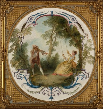 De schommel door Nicolas Lancret