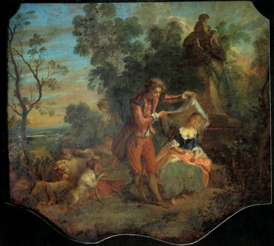 De indiscrete herder door Nicolas Lancret