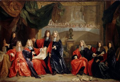 Provoost en gemeentelijke magistraten van Parijs, 1689 door Nicolas Largillière de