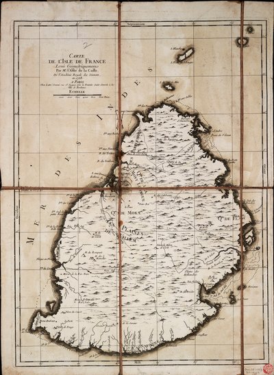 Kaart van het eiland Frankrijk, geometrisch opgemeten door de heer l
