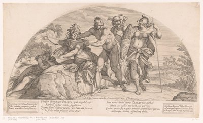Perseus onthoofdt Medusa door Nicolas Mignard