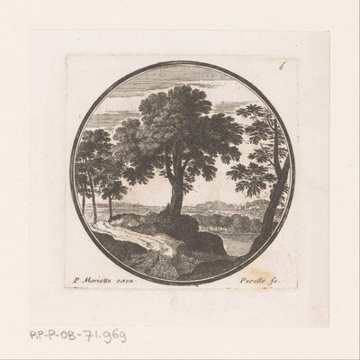 Gezicht op bomen langs water door Nicolas Perelle