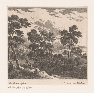 Landschap met bomen door Nicolas Perelle