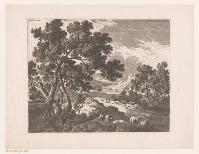 Landschap met herders door Nicolas Perelle