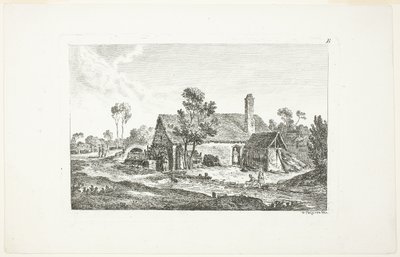 Landschap, uit Deuxieme Cahier de Paysage door Nicolas Perignon