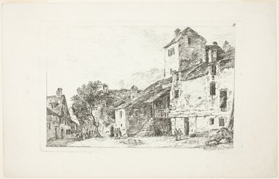 Landschap, uit Deuxieme Cahier de Paysage door Nicolas Perignon