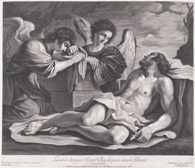 Engelen Rouwen over de Dode Christus door Nicolas Pitau