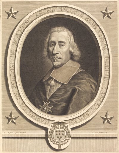 Perefixe de Beaumont door Nicolas Pitau I after Pierre Mignard I