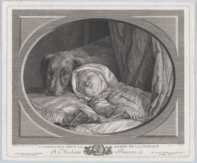 Onschuld bewaakt door trouw, 1761-1831 door Nicolas Ponce