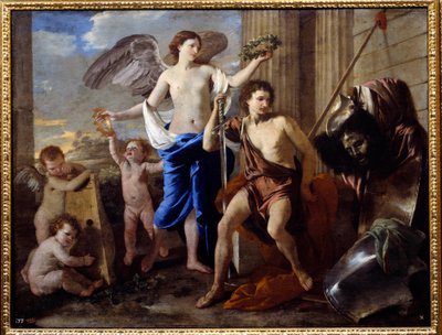 Davids triomf door Nicolas Poussin