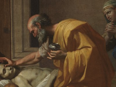 Laatste Sacrament, uit de Zeven Sacramenten, 1638-40 door Nicolas Poussin