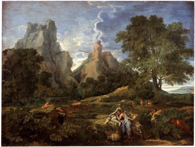 Landschap met Polyphemus door Nicolas Poussin