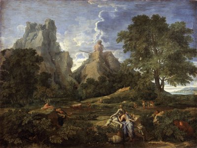 Landschap met Polyphemus, 1649 door Nicolas Poussin