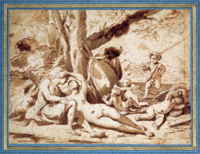 Mars en Venus door Nicolas Poussin