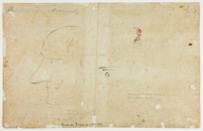 Riviermonding door Nicolas Poussin