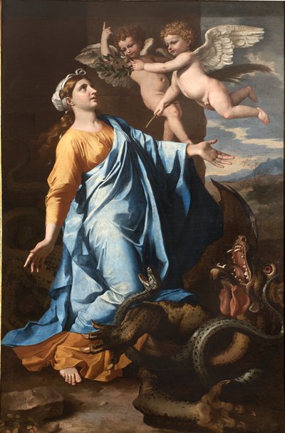 Heilige Margaretha door Nicolas Poussin