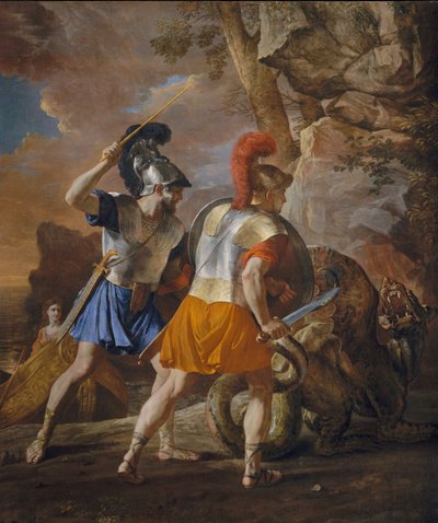 De Metgezellen van Rinaldo door Nicolas Poussin