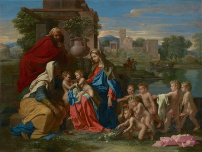 De Heilige Familie, ca. 1651 door Nicolas Poussin