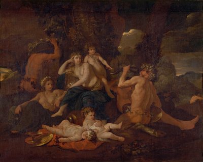 De kindertijd van Bacchus, c.1630 door Nicolas Poussin