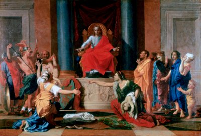 Het Oordeel van Salomo, 1649 door Nicolas Poussin