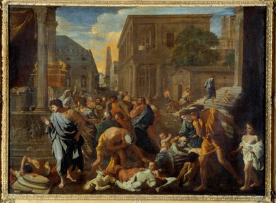De Plaag van Asdod door Nicolas Poussin