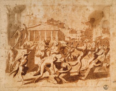 De Verkrachting van de Sabijnse Vrouwen door Nicolas Poussin