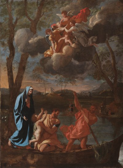 De terugkeer van de Heilige Familie naar Nazareth door Nicolas Poussin