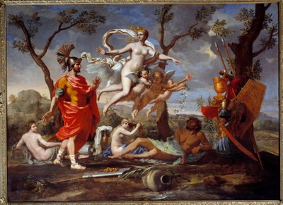 Venus bewapent Enee door Nicolas Poussin