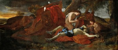 Venus rouwt om Adonis door Nicolas Poussin