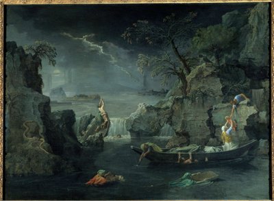 Winter of zondvloed door Nicolas Poussin