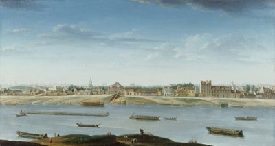 Port Saint-Bernard, gezien vanaf het Arsenal door Nicolas Raguenet
