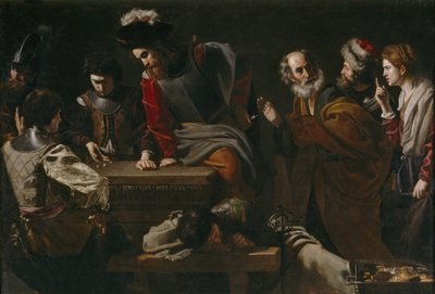 De verloochening van Sint Petrus door Nicolas Tournier