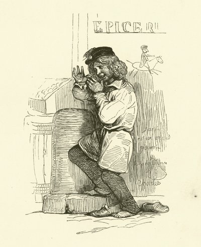 De Gamin (gravure) door Nicolas Toussaint (after) Charlet