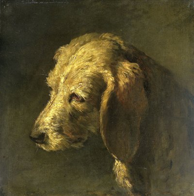 Hoofd van een hond door Nicolas Toussaint Charlet (attributed to)