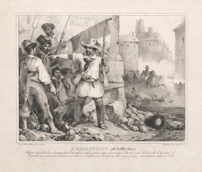 Toespraak (28 juli 1830) door Nicolas Toussaint Charlet