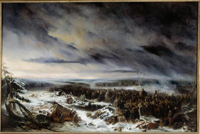 Episode van de Russische terugtocht door Nicolas Toussaint Charlet
