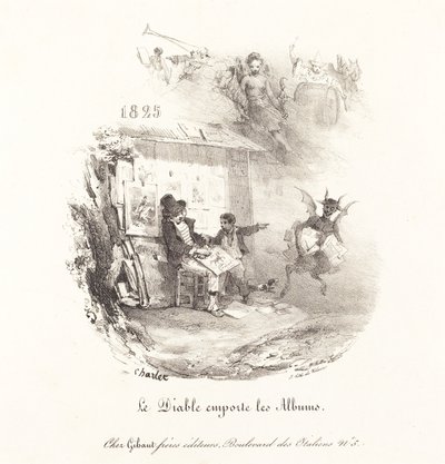 De duivel neemt de lithografiealbums mee door Nicolas Toussaint Charlet
