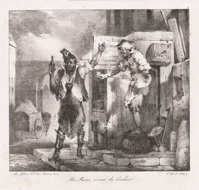 Lithografische schetsen door Charlet: Vorm voor kleur door Nicolas Toussaint Charlet