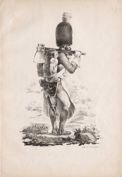 Militaire Kostuums: Infanterie Sappeur door Nicolas Toussaint Charlet