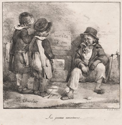 Schetsboek voor het gebruik van kleine kinderen: De jonge amateurs door Nicolas Toussaint Charlet