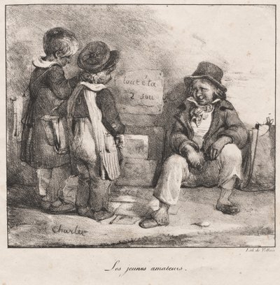 Schetsboek voor het gebruik van kleine kinderen: De jonge amateurs, 1822 door Nicolas Toussaint Charlet
