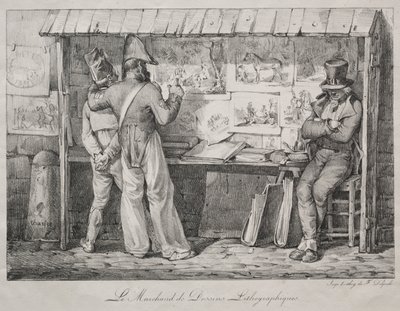 De Lithograaf door Nicolas Toussaint Charlet